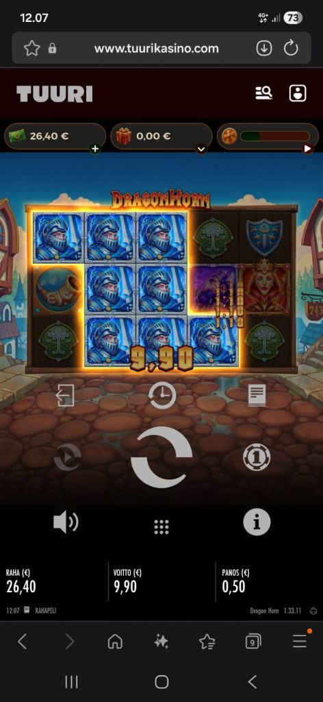 Mukava yli 9 euron voitto