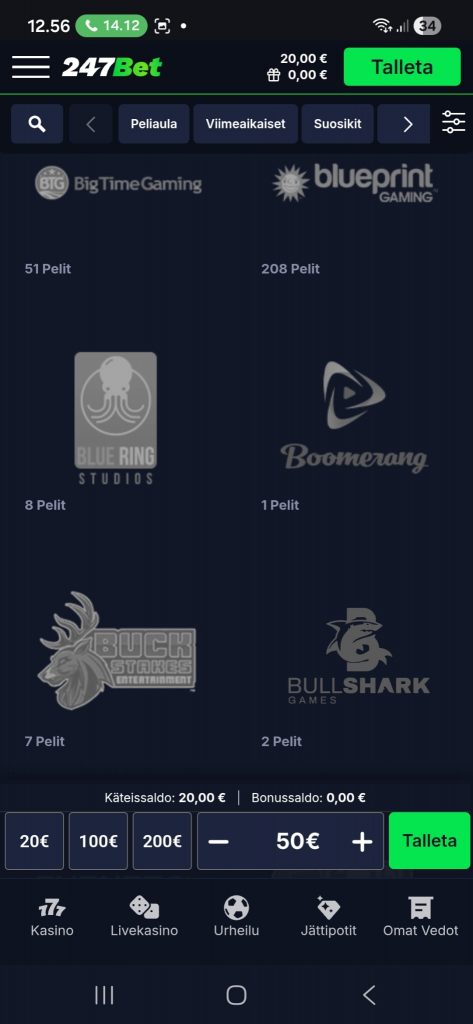 Vilkaisu 247Betsin pelistudioihin