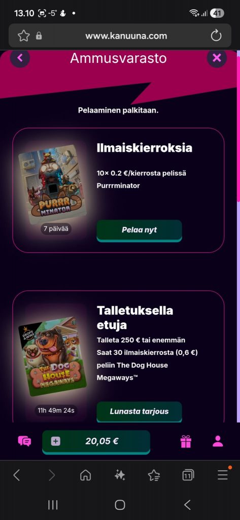 Bonuksia on tarjolla myös jatkossakin